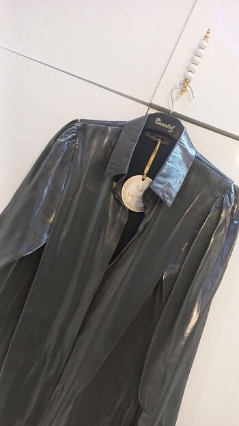 Parlak abiye gomlek  - Görsel 3