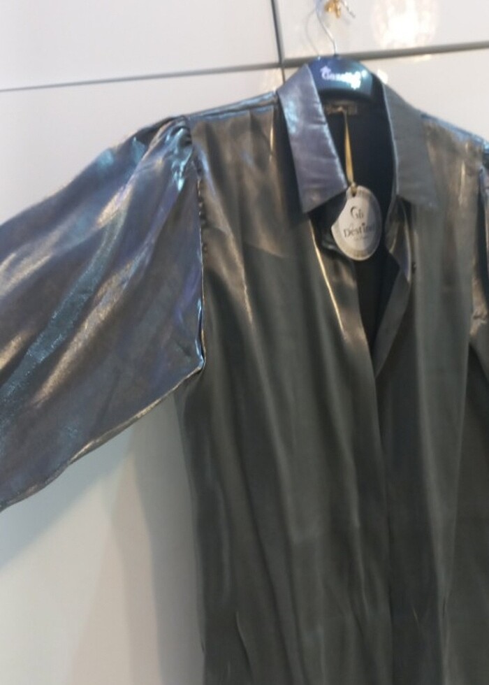 Parlak abiye gomlek  - Görsel 2