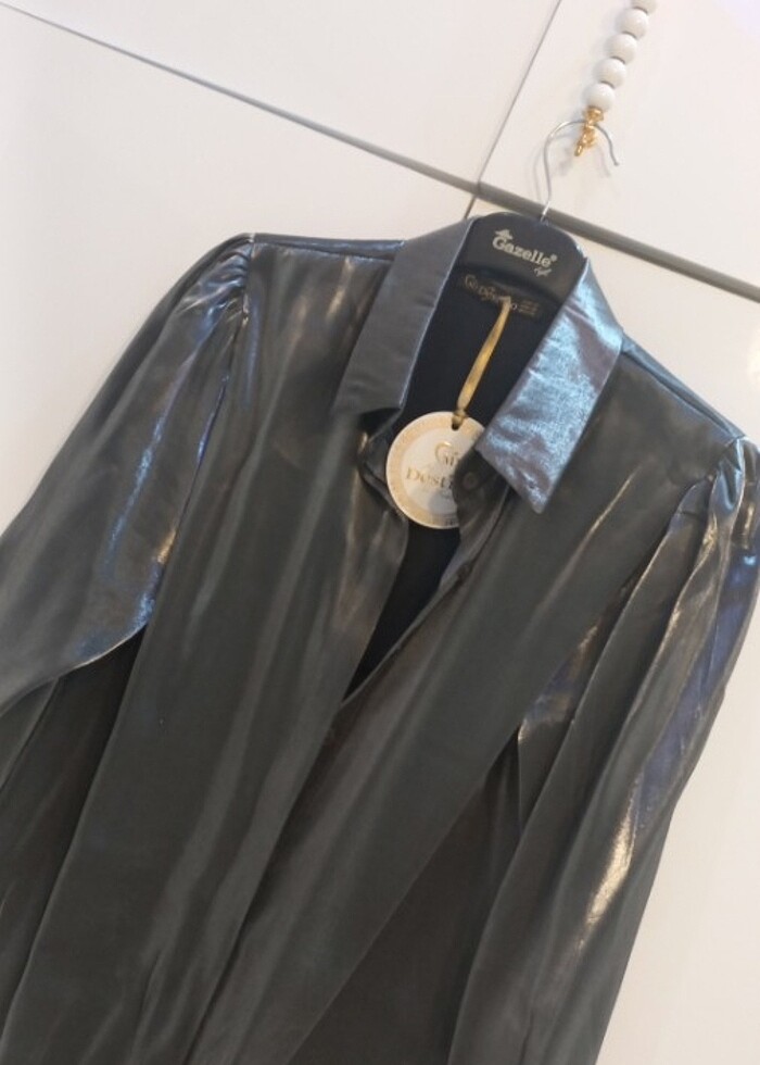 Parlak abiye gomlek  - Görsel 3