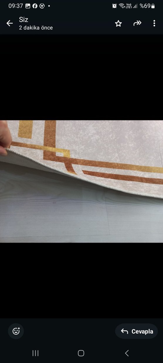 Bej gold dot tabanli 3 parça hali - Görsel 2