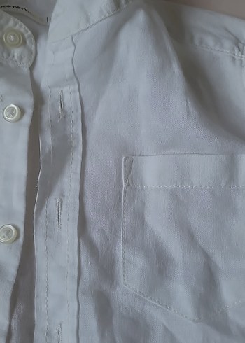 Erkek Çocuk Keten/Pamuk karışımlı Uzun Kollu Gömlek - Görsel 9