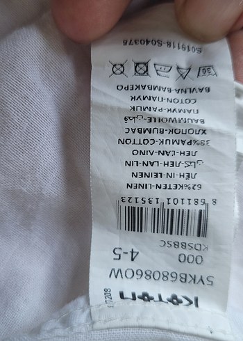 Erkek Çocuk Keten/Pamuk karışımlı Uzun Kollu Gömlek - Görsel 4