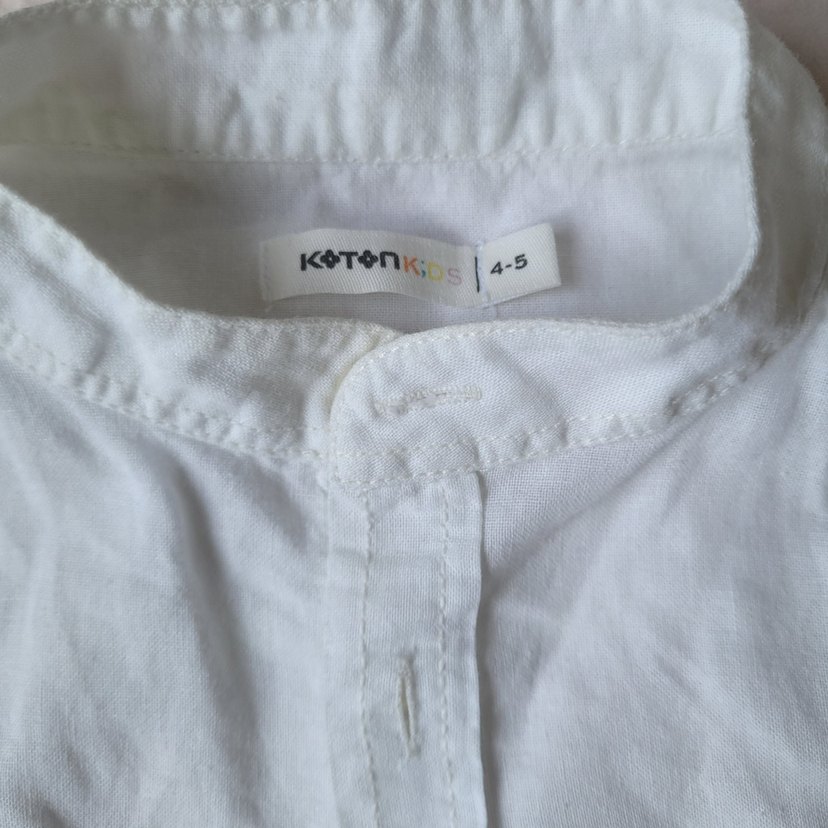 Erkek Çocuk Keten/Pamuk karışımlı Uzun Kollu Gömlek - Görsel 3