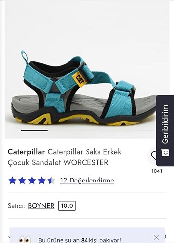 Caterpillar Saks Mavi çocuk Sandalet