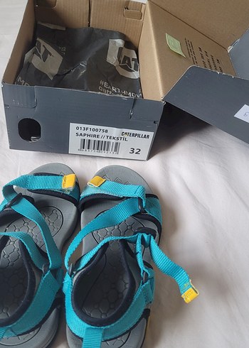 32 Beden mavi Renk Caterpillar Saks Mavi çocuk Sandalet