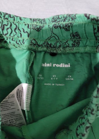 Baskılı Yeşil Kız Çocuk Rahat Pantolon - Görsel 4