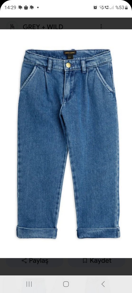 Mini Rodini Denim Pantolon - Görsel 2