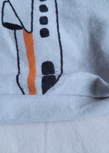 Mini Rodini Uçak Desenli Beyaz Çocuk Atlet - Görsel 6