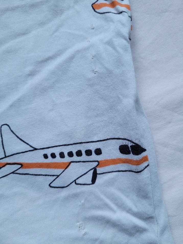 Mini Rodini Uçak Desenli Beyaz Çocuk Atlet - Görsel 5