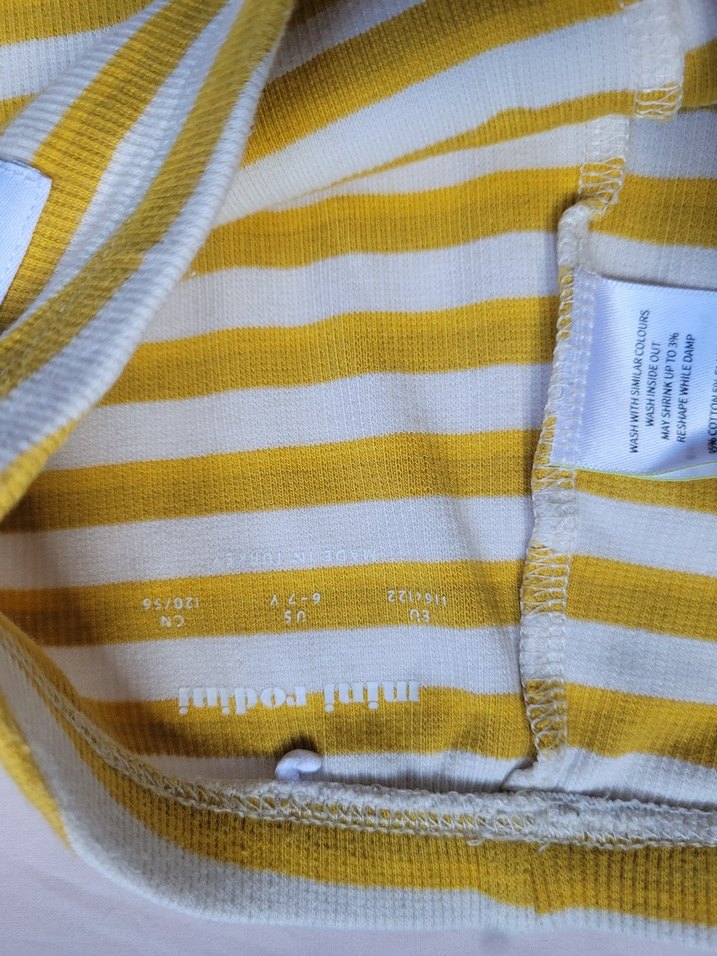 Mini Rodini Sarı Çizgili Tayt - Görsel 3