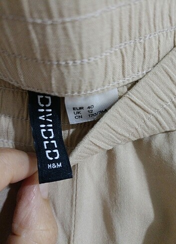 40 Beden ten rengi Renk H&m yazlık pantolon