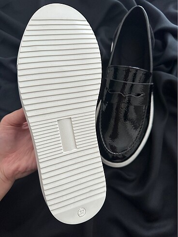 37 Beden siyah Renk Sıfır loafer ayakkabı