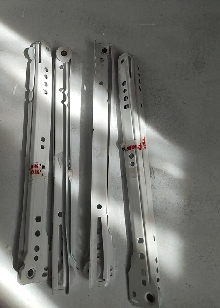 Klasik çekmece rayı beyaz - Görsel 3