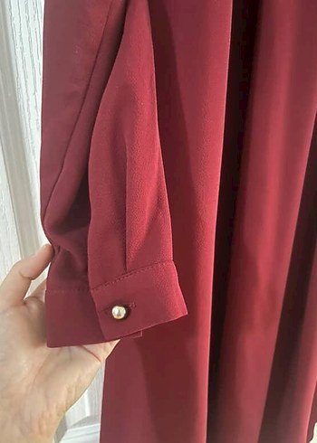 Diğer Bordo Uzun Kollu Salaş tunik