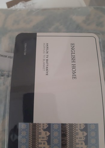 English Home Desenli Akrilik TV Battaniyesi - Görsel 6