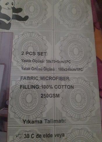 Çocuklar için Pembe Baskılı  yatak örtüsü - Görsel 4