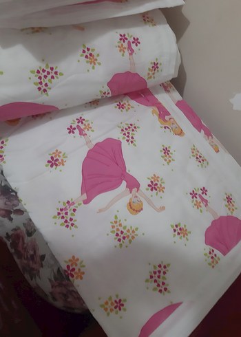 Baskılı Pembe  pike takımı - Görsel 4