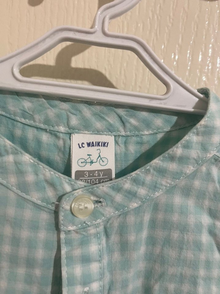 Uzun Kollu Düğmeli Bebek Erkek Takım - Görsel 2