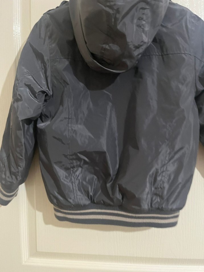 Gri Erkek Çocuk Fermuarlı Streetwear Mont - Görsel 2