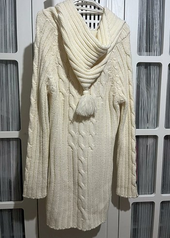 Gri Bohem Tarz Uzun Kollu Örgü Kadın Hırka - Görsel 4