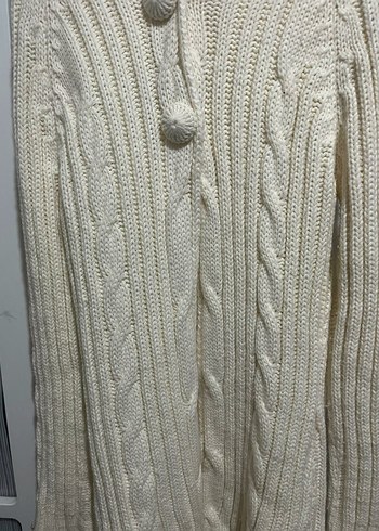 Gri Bohem Tarz Uzun Kollu Örgü Kadın Hırka - Görsel 5