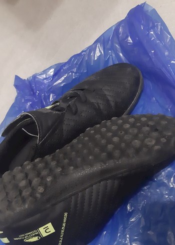 Siyah Erkek Çocuk Spor Ayakkabı Velcro - Görsel 5