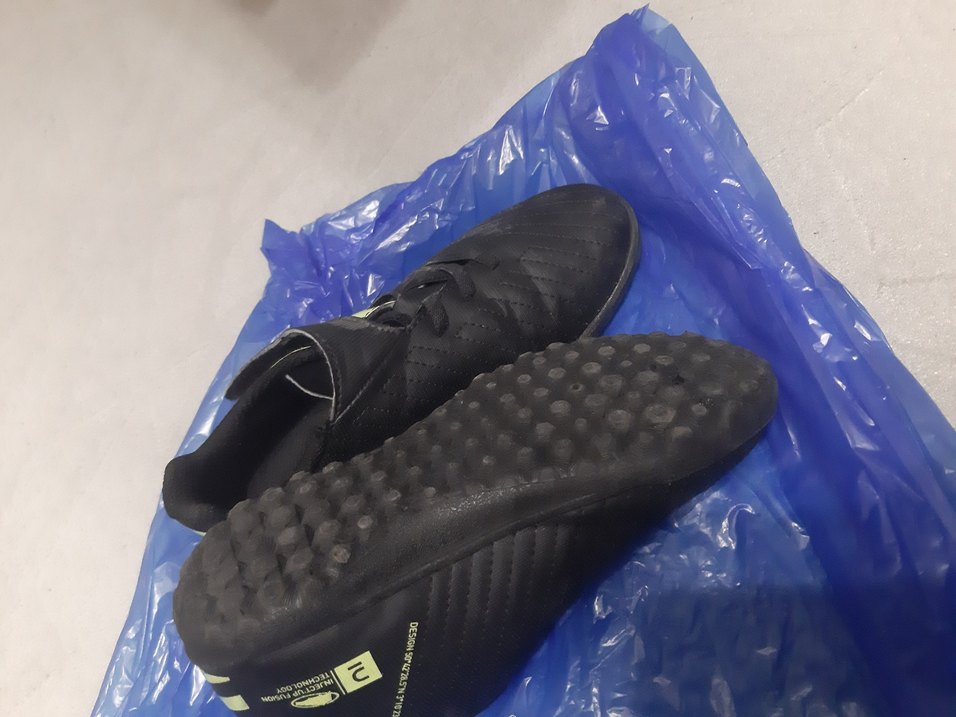 Siyah Erkek Çocuk Spor Ayakkabı Velcro - Görsel 5