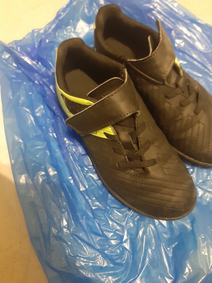 Siyah Erkek Çocuk Spor Ayakkabı Velcro - Görsel 4