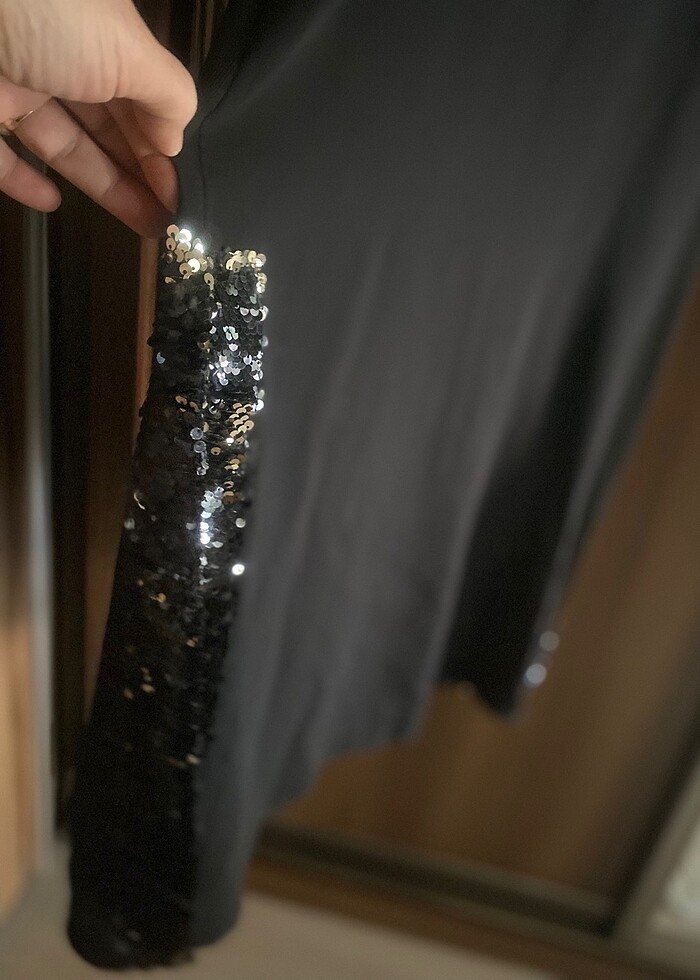 Krep kumaş 46beden elbise ister tünik ister elbise olarak kullan - Görsel 3