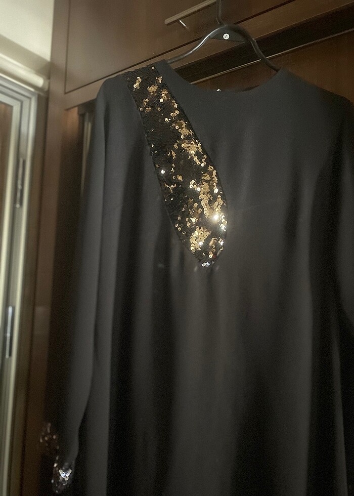 Krep kumaş 46beden elbise ister tünik ister elbise olarak kullan - Görsel 4