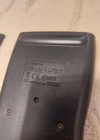 Casio Hesap Makinesi Siyah Kapaklı - Görsel 2