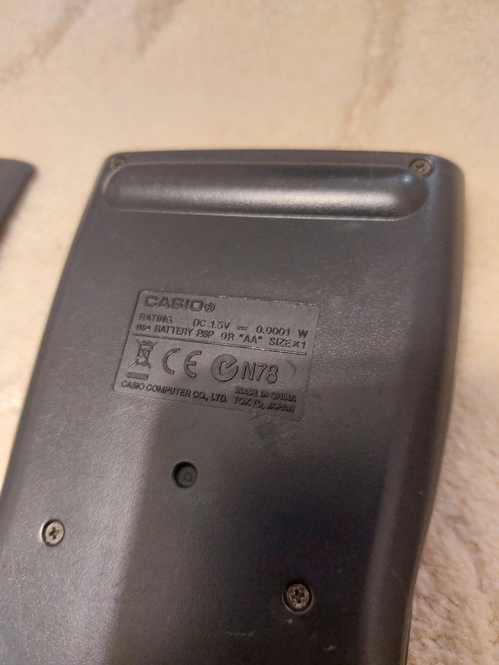 Casio Hesap Makinesi Siyah Kapaklı - Görsel 2