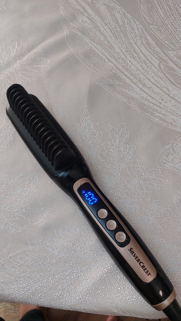 Siyah Saç Düzleştirici tarak firca - Görsel 4