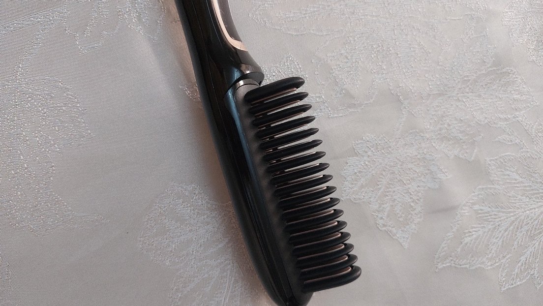 Siyah Saç Düzleştirici tarak firca - Görsel 2