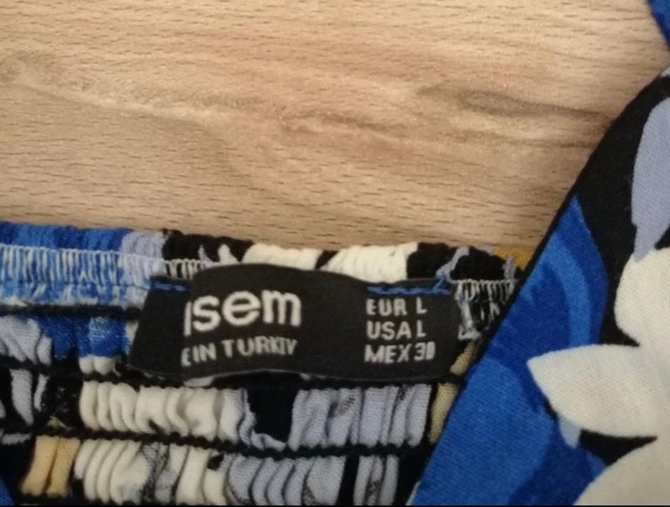 Mavi Çiçek Desenli Mini Büstiyer - Görsel 4