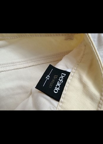 Sarı Kadın Boyfriend Midi Pantolon - Görsel 4