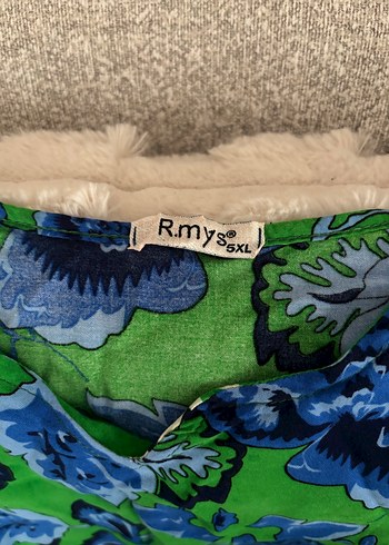 Yeşil Çiçekli Uzun Bohem Elbise - Görsel 4