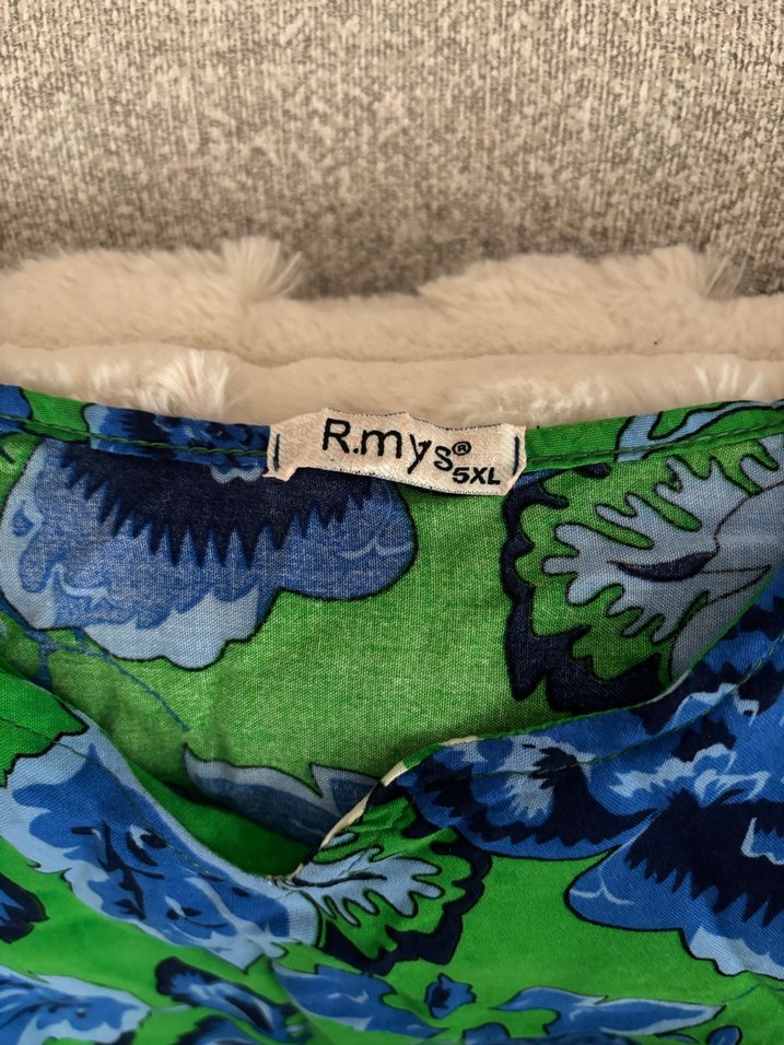 Yeşil Çiçekli Uzun Bohem Elbise - Görsel 4