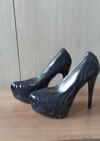 Diğer Diger Siyah Gotik Stiletto Kadın Ayakkabı