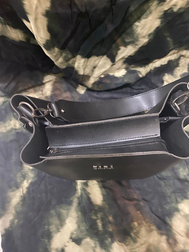 Siyah Deri Kadın Çanta - Görsel 4