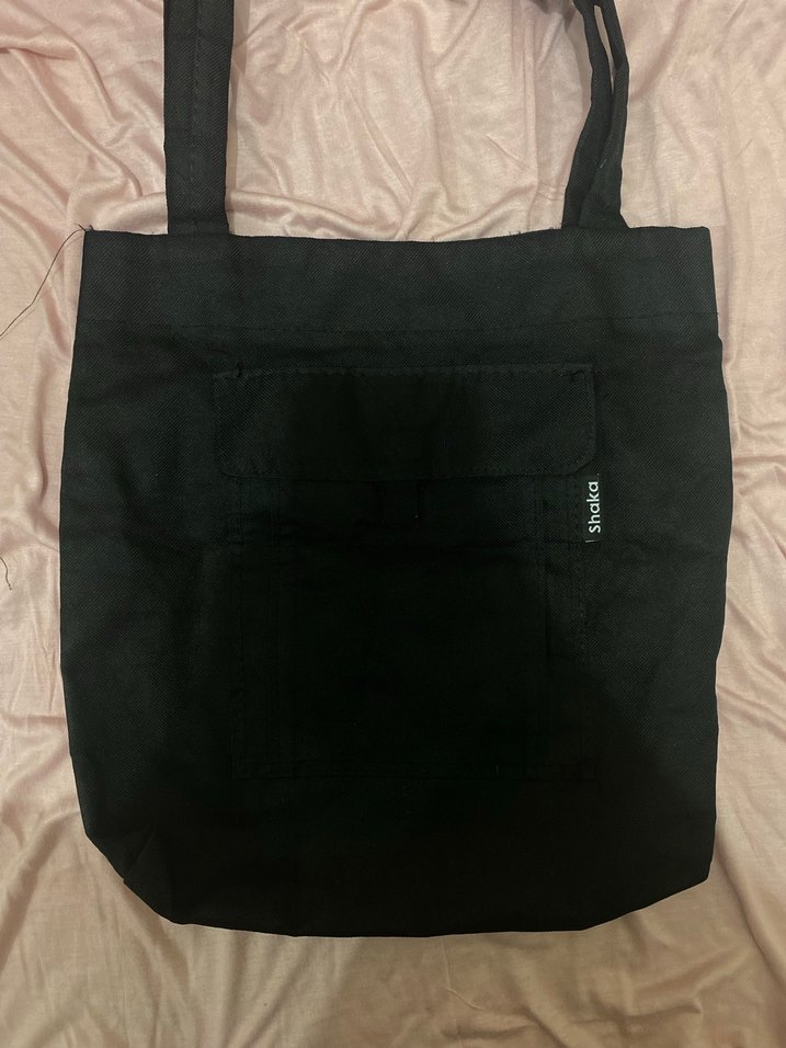 Kadın Siyah Basic Suni Kumaş Omuz Çantası - Görsel 3