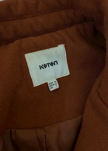 Düğmeli Kahverengi Süet Kadın Kaban - Görsel 4