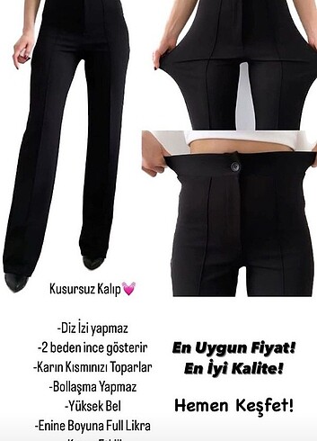 Ful lıkralı pantalon