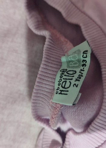 Pembe Baskılı Kız Çocuk Sweatshirt ve Pantolon Takımı - Görsel 3