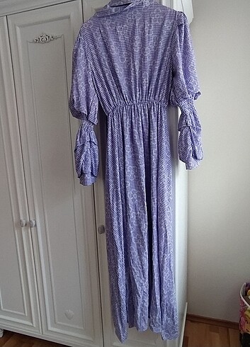 Modern lila kadın elbise