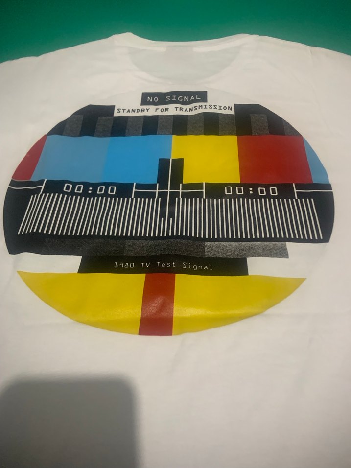 Beyaz Baskılı Oversize Erkek Tişört - Görsel 5