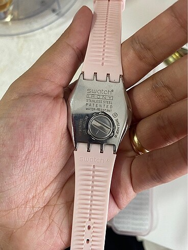  Beden pembe Renk Swatch kadın saat