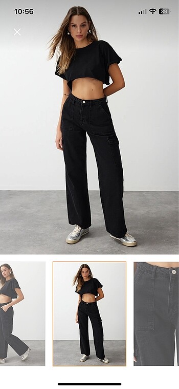 Trendyolmilla Kargo Cepli Wide Leg Jean