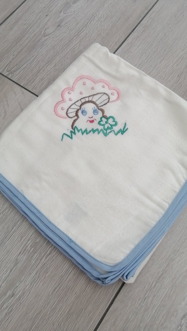 Nakışlı Pamuk Bebek Battaniyesi - Görsel 2