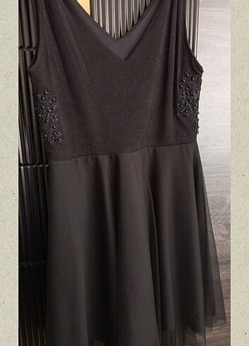 Siyah Abiye Elbise - Görsel 6